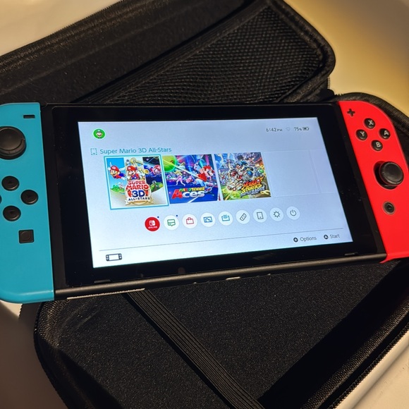 Nintendo Handheld Console - Red and Blue